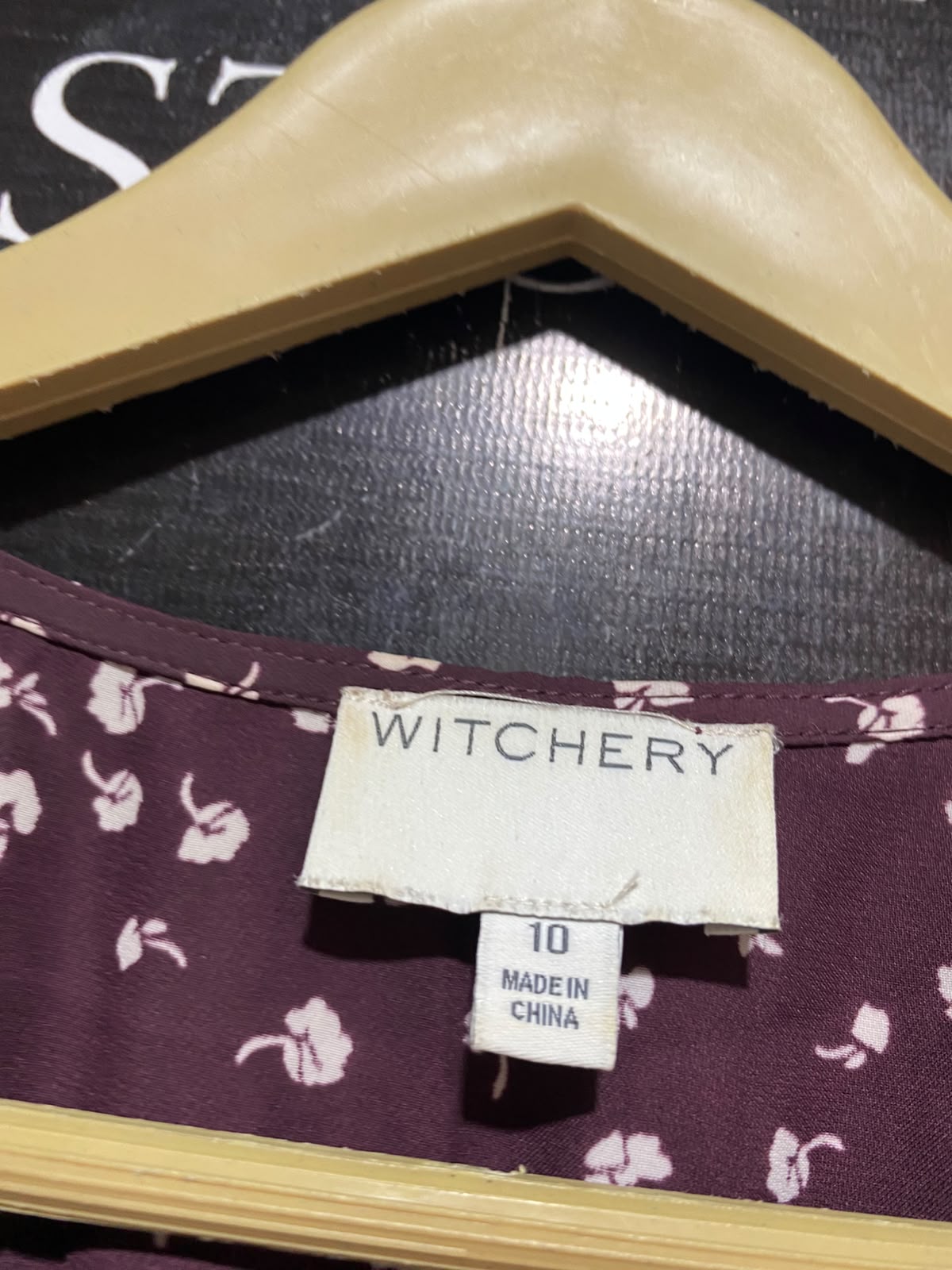 WITCHERY |M| BUST 17| B35| LUXURY BURGUNDY FLORAL MAXI DRESS