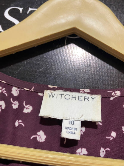 WITCHERY |M| BUST 17| B35| LUXURY BURGUNDY FLORAL MAXI DRESS