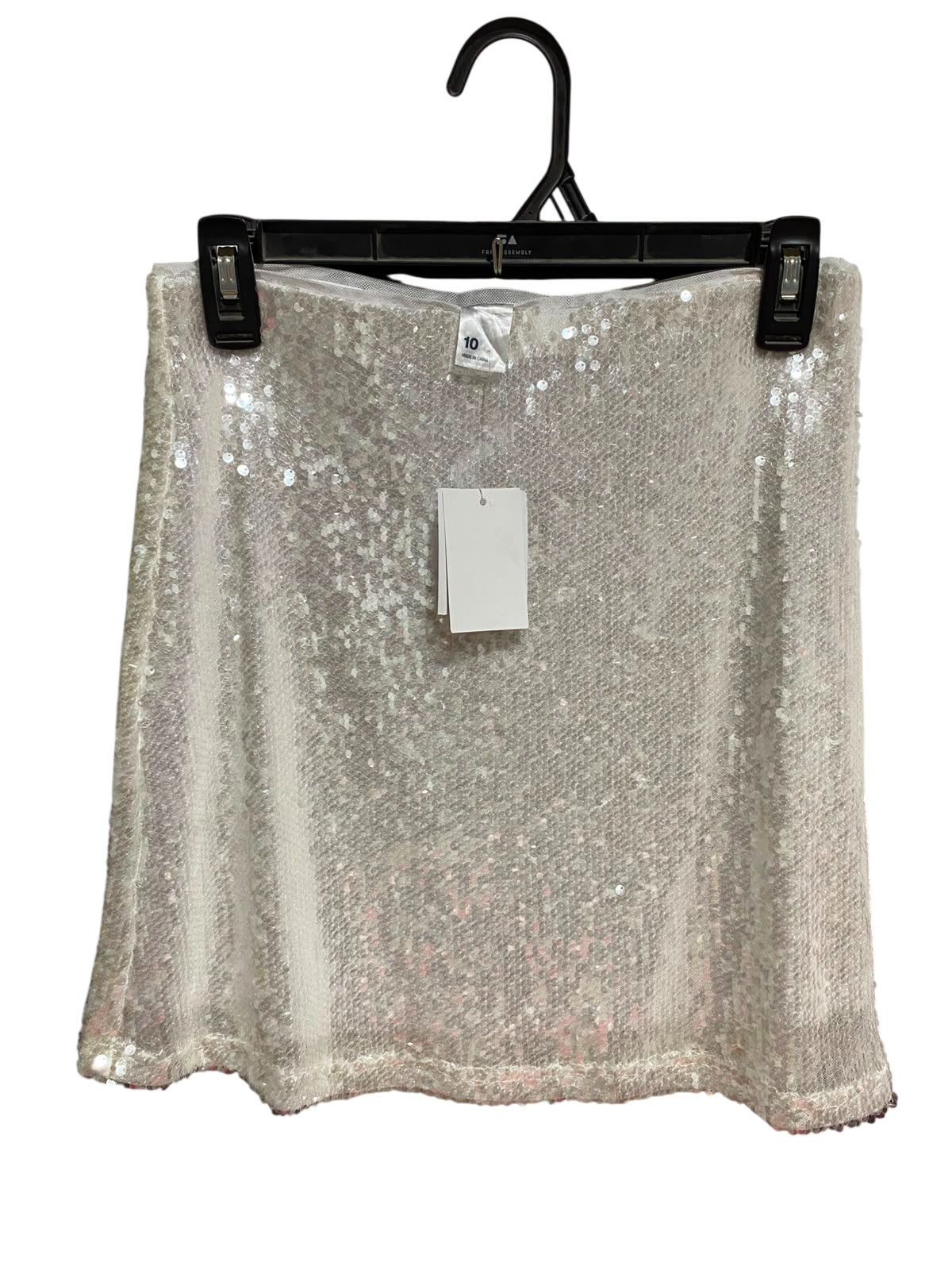 ANKO |M| WAIST 28| B36| LADIES SILVER SHIMMERING SEQUIN MINI SKIRT