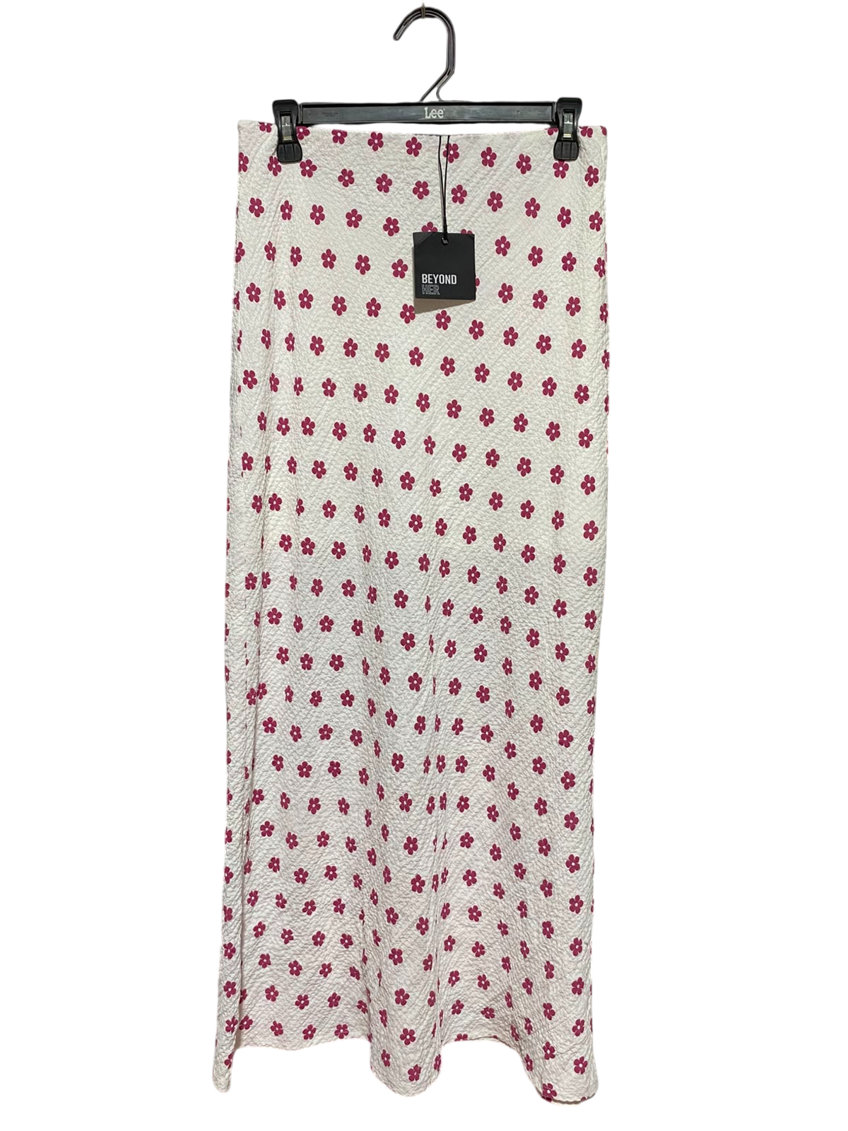 BEYOND HER |M| WAIST 28| B36| HIGH-WAISTED FLORAL MIDI SKIRT