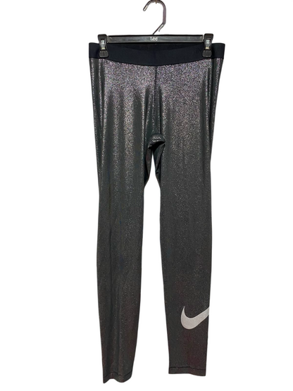 NIKE |M| WAIST 28| B36| METALLIC SHIMMER HIGH-RISE TRAINING LEGGINGS