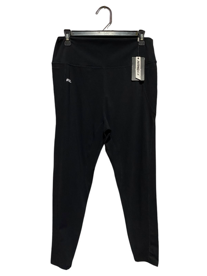 STAX |L| WAIST 30| B36| HIGH-WAISTED SLEEK BLACK FITNESS LEGGINGS WITH SIDE POCKETS