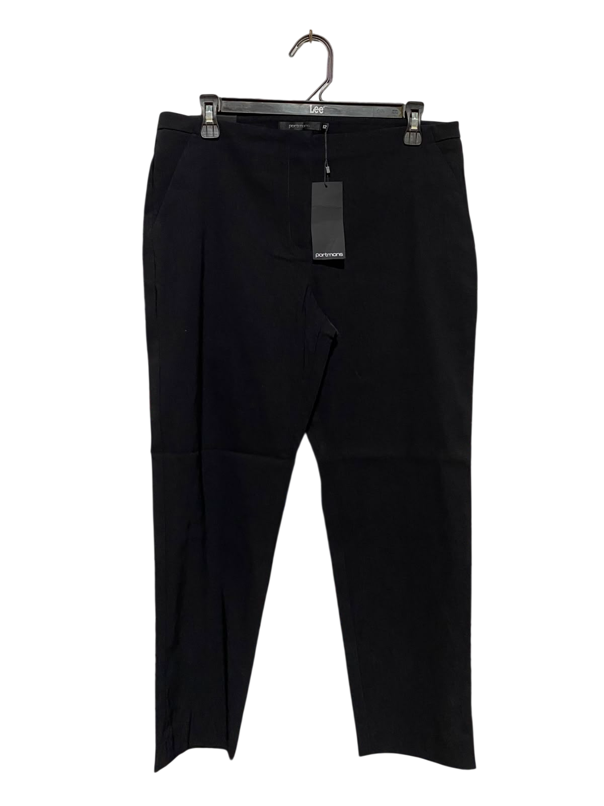 PORTMANS |M| WAIST 32| B36| PREMIUM BLACK ANKLE-LENGTH FORMAL DRESS PANTS