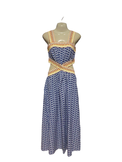 SHEIN |M| BUST 18| B36| PRINTED MAXI DRESS WITH CUT-OUT DETAILS