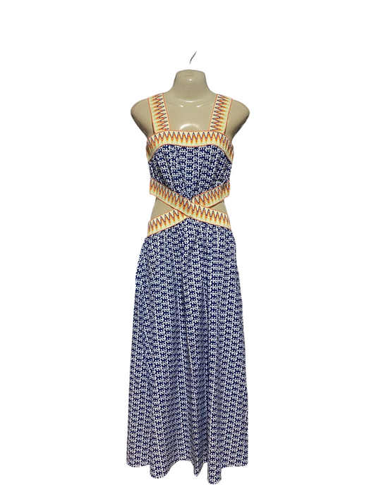SHEIN |M| BUST 18| B36| PRINTED MAXI DRESS WITH CUT-OUT DETAILS