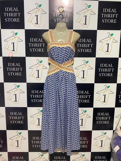 SHEIN |M| BUST 18| B36| PRINTED MAXI DRESS WITH CUT-OUT DETAILS