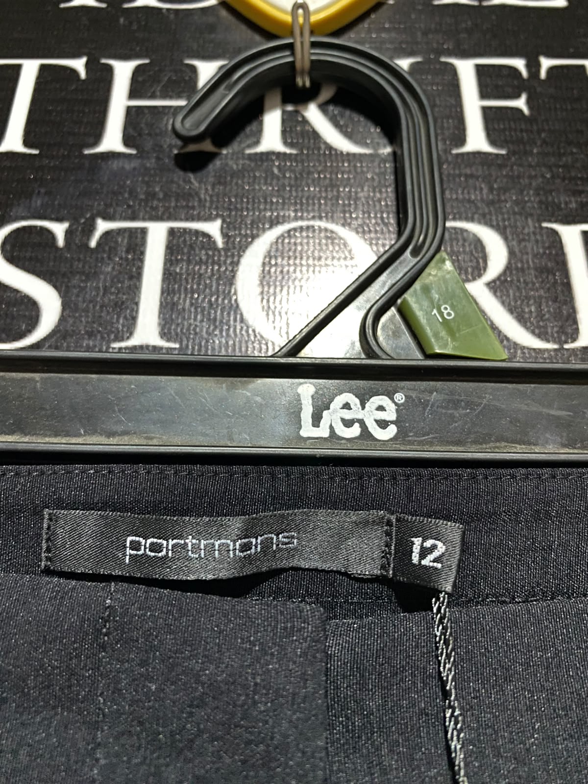 PORTMANS |M| WAIST 32| B36| PREMIUM BLACK ANKLE-LENGTH FORMAL DRESS PANTS