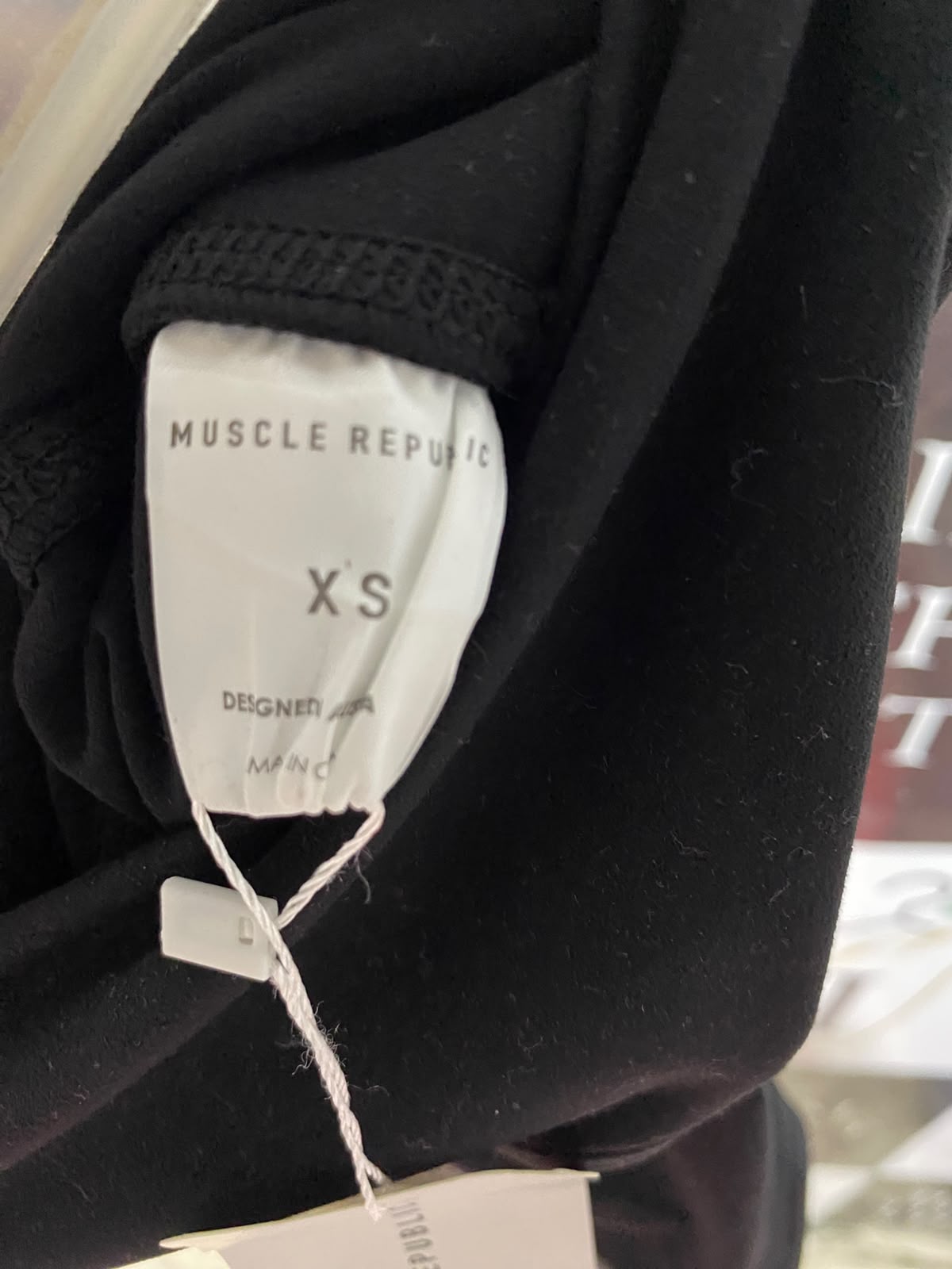 MUSCLE REPUBLIC |XS| WAIST 18| B36| HIGH-WAISTED SLEEK BLACK BIKE SHORTS