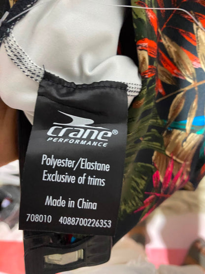 CRANE |XS| WAIST 24| B36| WOMEN'S HIGH-RISE TROPICAL PRINT 7/8 FITNESS LEGGINGS