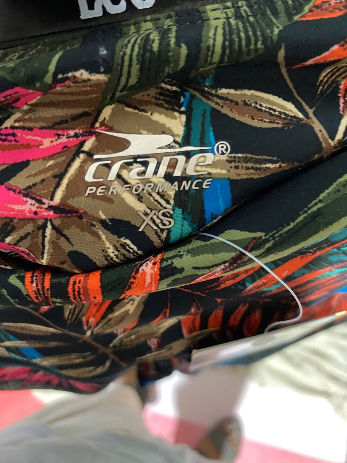CRANE |XS| WAIST 24| B36| WOMEN'S HIGH-RISE TROPICAL PRINT 7/8 FITNESS LEGGINGS