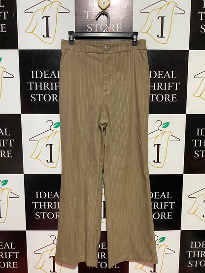 MOTF |M| WAIST 29| B36| HIGH-WAISTED PINSTRIPE WIDE-LEG DRESS PANTS