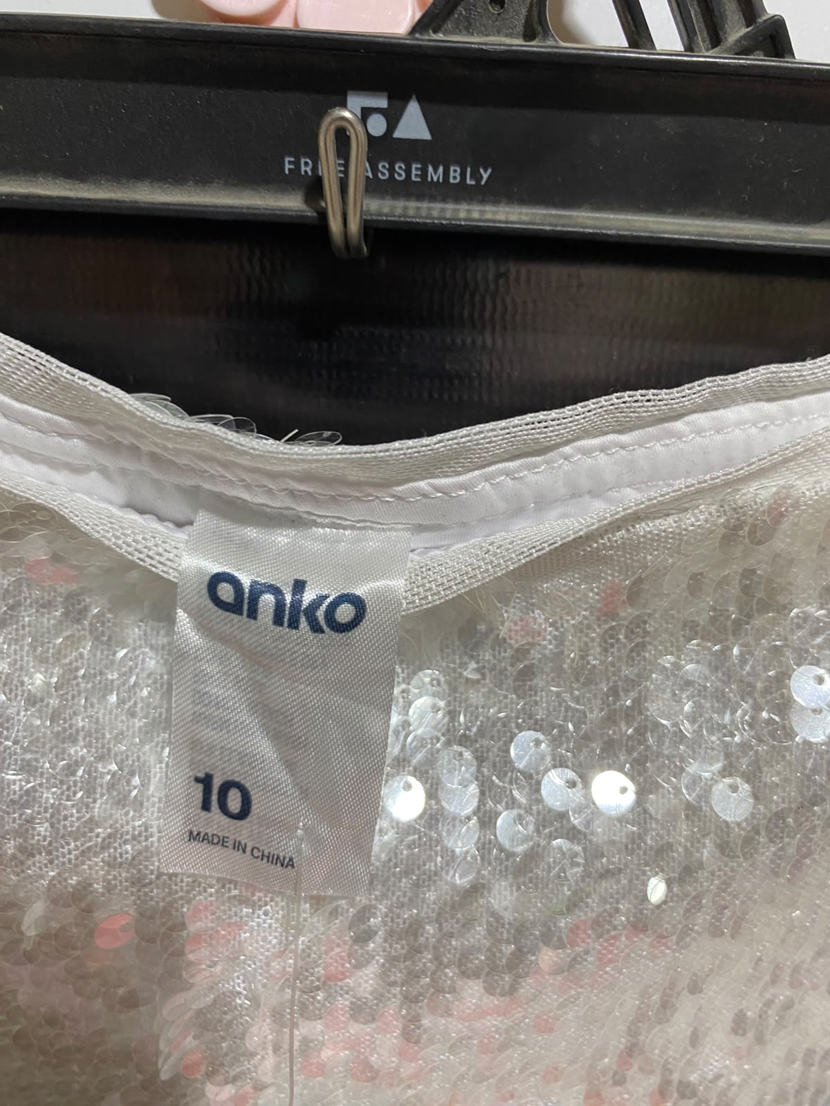 ANKO |M| WAIST 28| B36| LADIES SILVER SHIMMERING SEQUIN MINI SKIRT