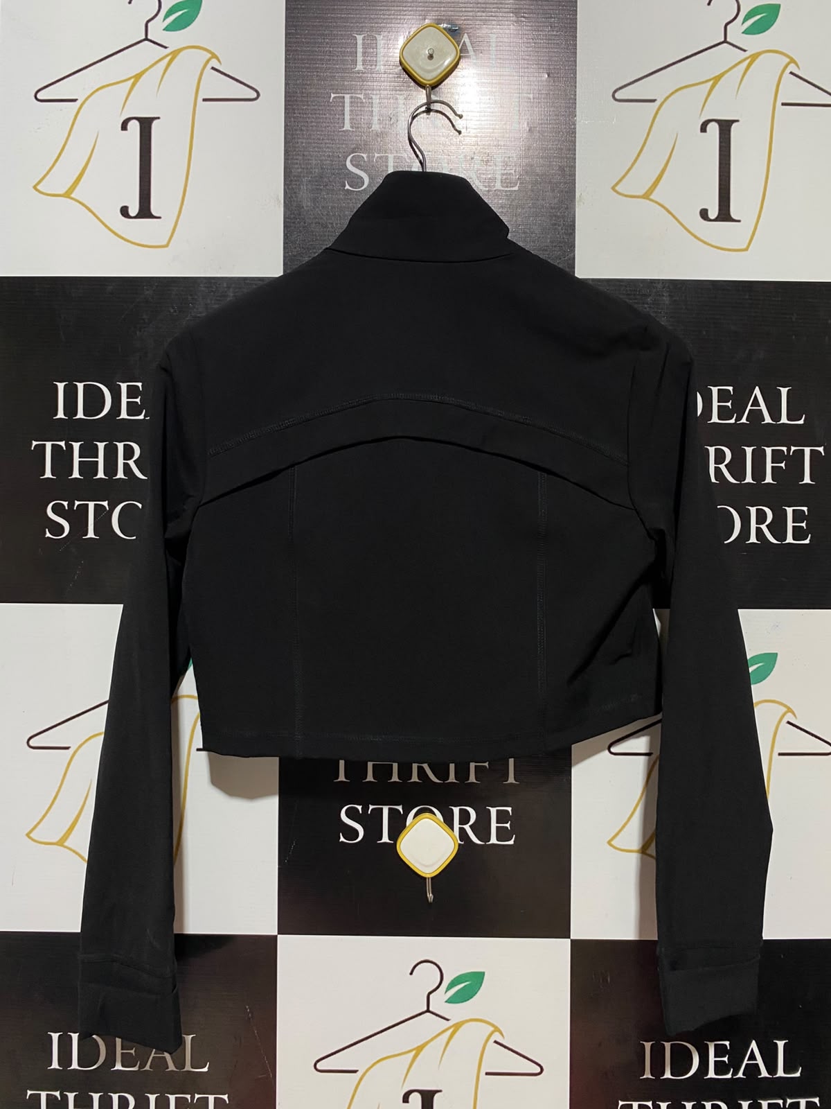 ZARA |M| BUST 18| B36| BLACK ATHLETIC CROPPED ZIP-UP TRACK JACKET