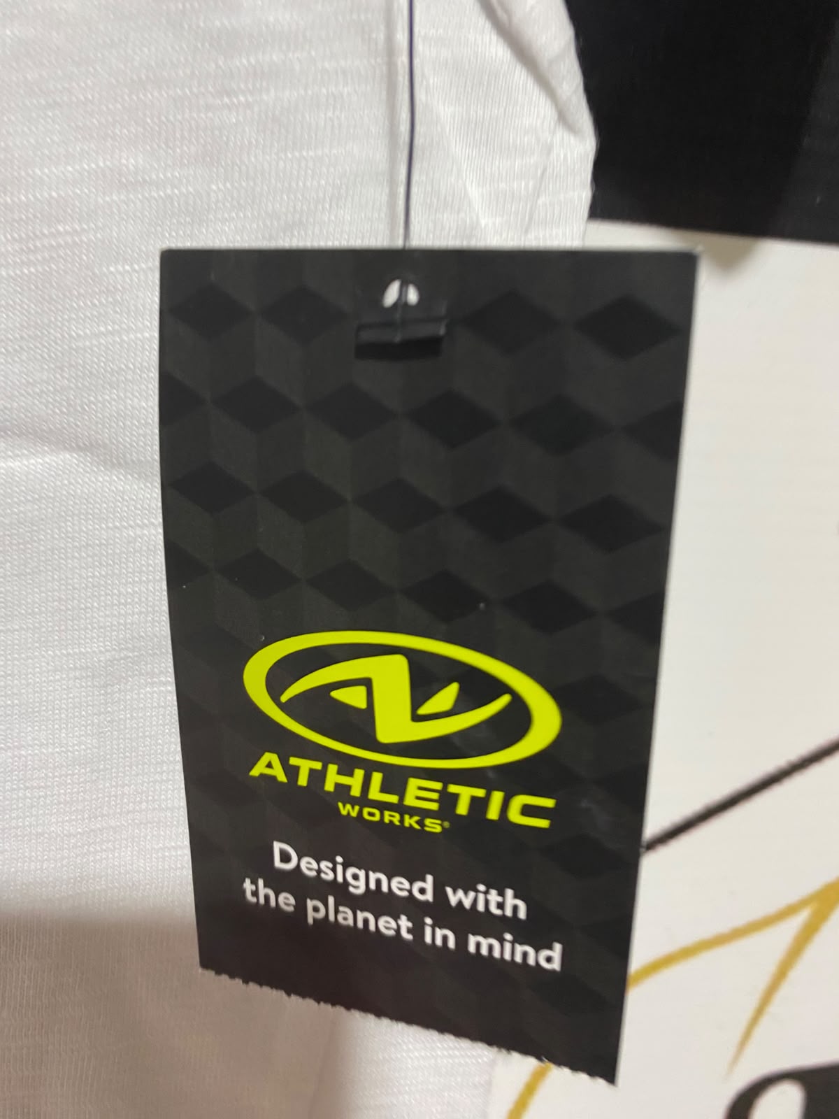 ATHLETIC |S| BUST 16| B36| WOMEN'S LIGHT GREY HOLOGRAPHIC GRAPHIC STRIPE ATHLETIC T-SHIRT