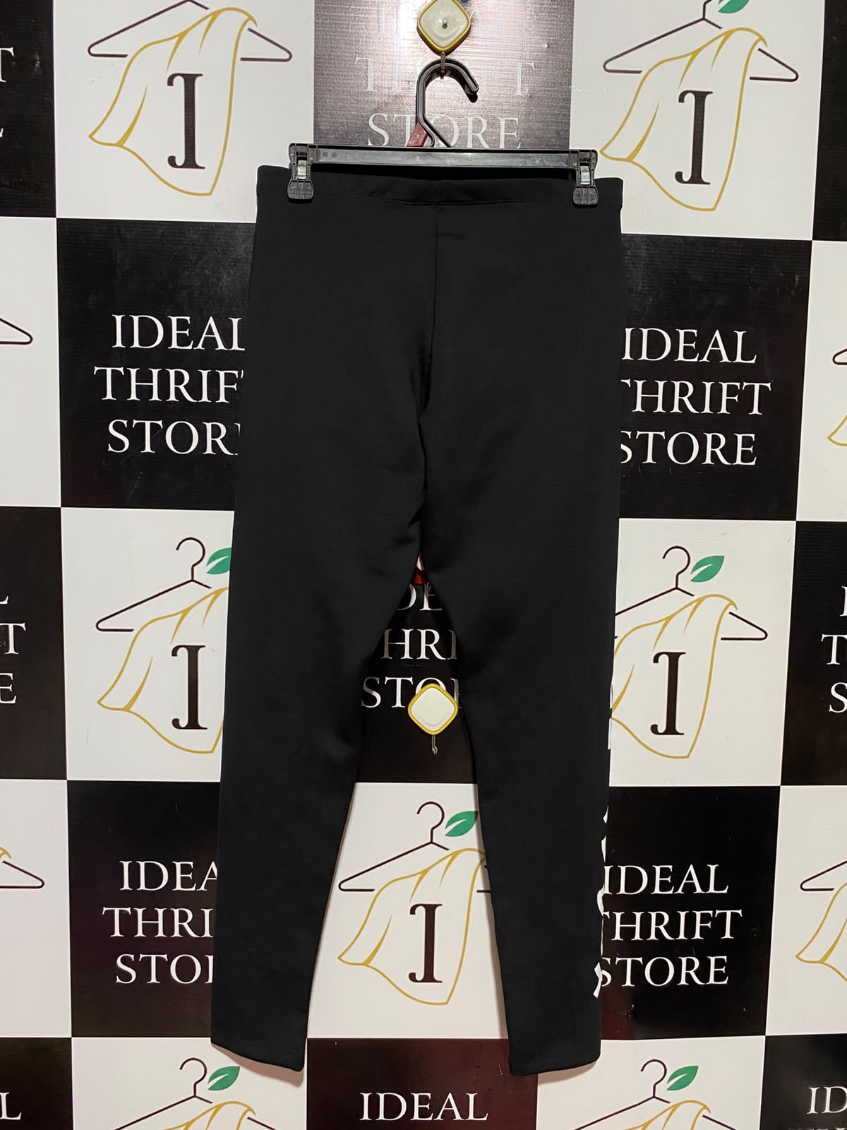 ADIDAS |M| WAIST 28| B36| ORIGINALS TREFOIL GRAPHIC LEGGINGS - BLACK