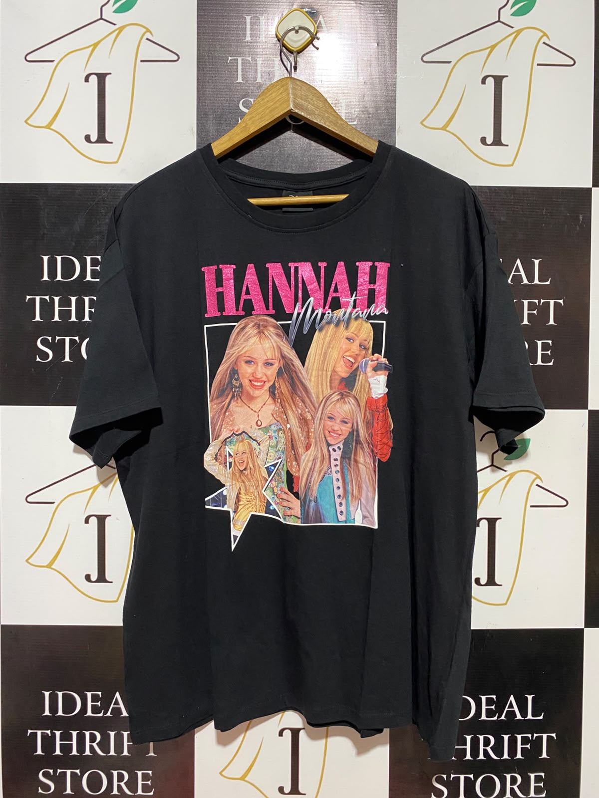 DISNEP |M| BUST 25| B37| VINTAGE STYLE HANNAH MONTANA GRAPHIC T-SHIRT