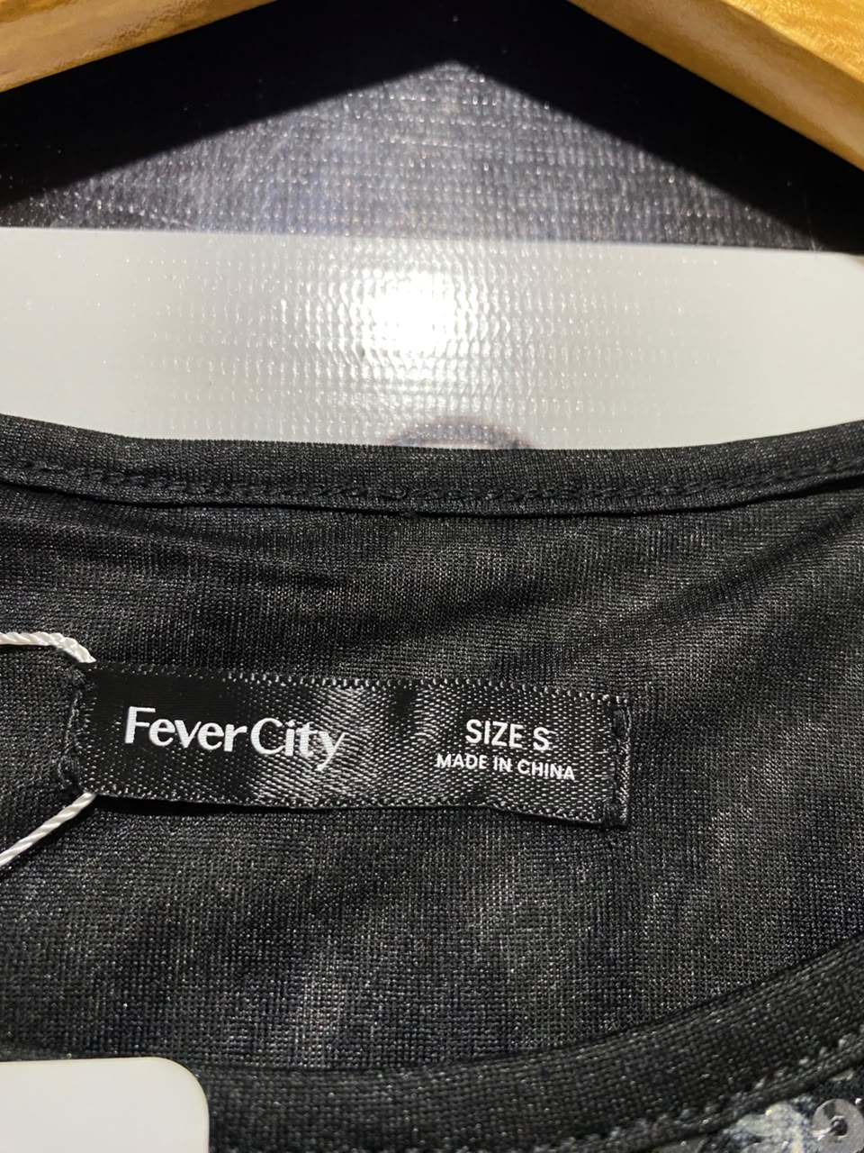 FEVER CITY |S| BUST 17| B37| SEQUIN LEOPARD PRINT CROP TOP SLEEVELESS PARTY TANK BLOUSE