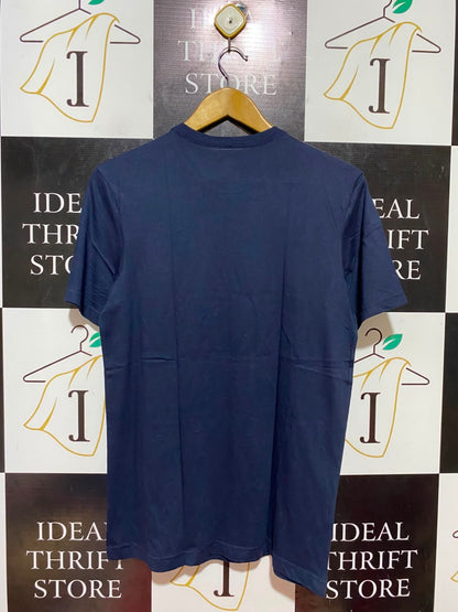 TOMMY  HILFIGER |M| BUST 18| B37| NAVY BLUE CREW NECK T-SHIRT CLASSIC SHORT SLEEVE SOLID COTTON TEE BRAND NEW
