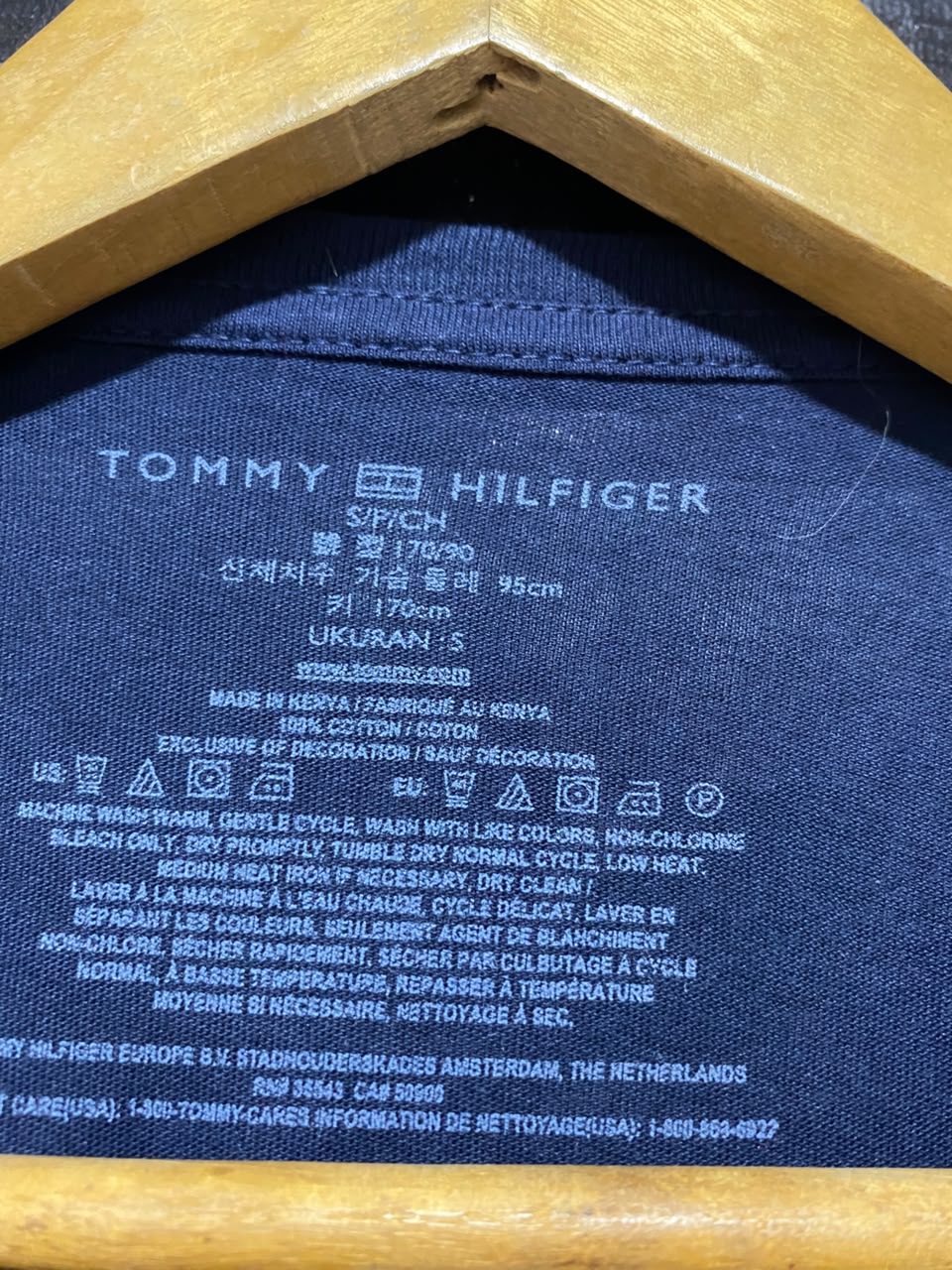 TOMMY  HILFIGER |M| BUST 18| B37| NAVY BLUE CREW NECK T-SHIRT CLASSIC SHORT SLEEVE SOLID COTTON TEE BRAND NEW