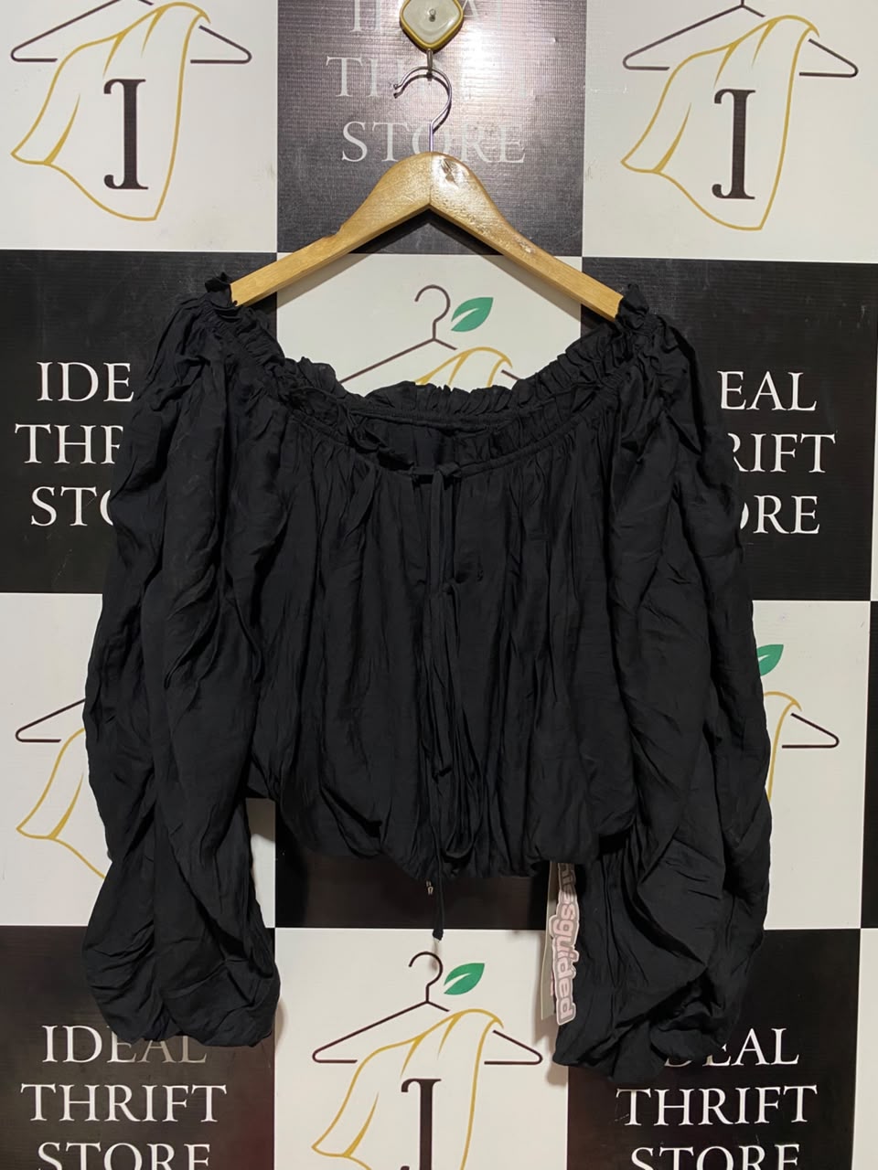 MISS GUIDED |S| BUST 17| B37| NAVY BLUE FLORAL BLOUSE BOHO SHEER LONG SLEEVE TUNIC TOP