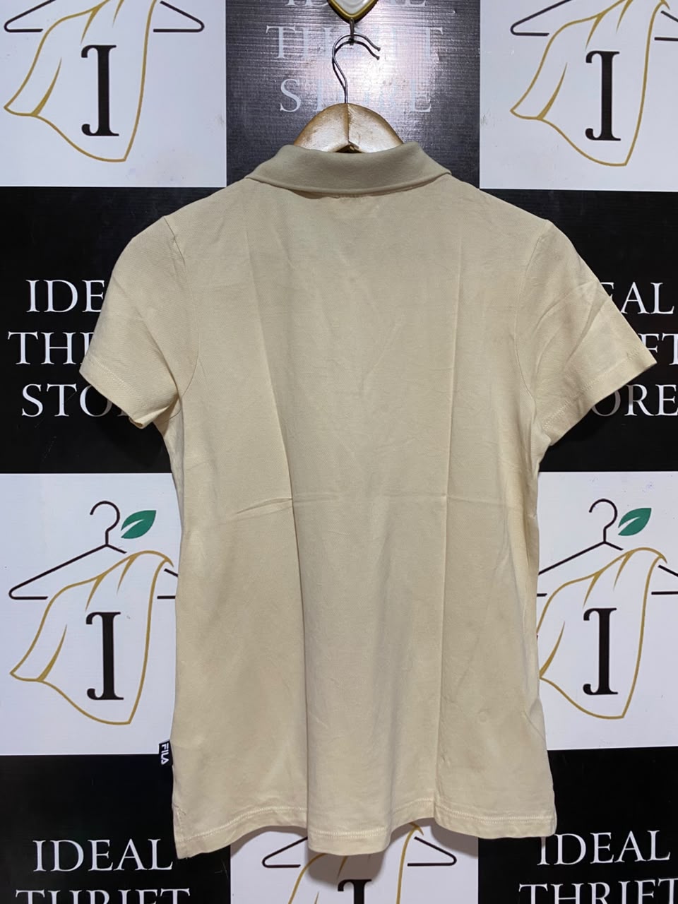 FILA |M| BUST 18| B36| WOMEN'S CLASSIC PIQUÉ SHORT SLEEVE POLO SHIRT IN BEIGE / LIGHT TAN