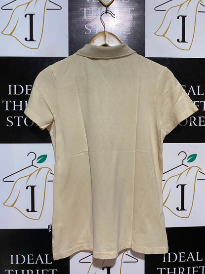 FILA |M| BUST 18| B36| WOMEN'S CLASSIC PIQUÉ SHORT SLEEVE POLO SHIRT IN BEIGE / LIGHT TAN