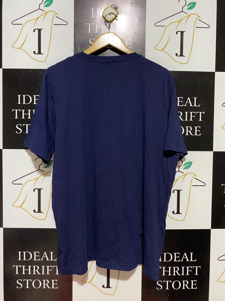 PUMA |XL| BUST 24| B36| CLASSIC NAVY BLUE BIG LOGO CREWNECK T-SHIRT - COMFORTABLE COTTON SHORT-SLEEVE SPORTY TEE