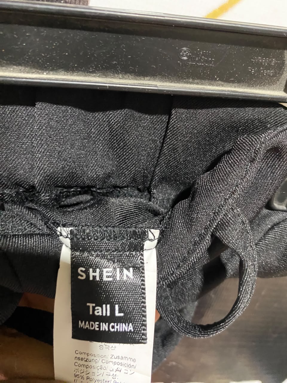 SHEIN |L| WAIST 30| B36| BLACK HIGH-WAISTED PLEATED TROUSERS - CLASSIC WIDE-LEG TAILORED PANTS FOR WOMEN