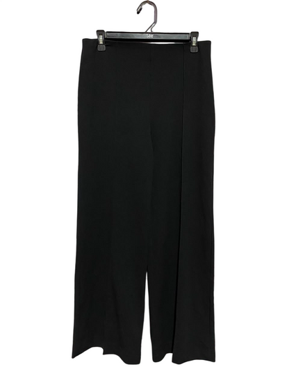ST FROCK |XL| WAIST 32| B37| BLACK WIDE-LEG DRESS PANTS - HIGH-WAISTED SLEEK TROUSERS