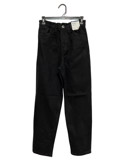 ANKO |S| WAIST 26| B37| CLASSIC BLACK DENIM PANTS WITH ELASTICATED WAIST