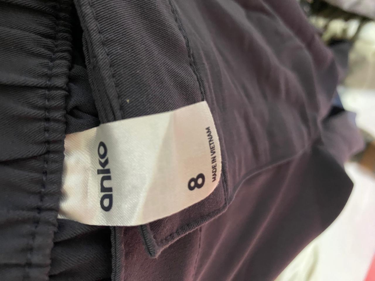 ANKO |S| WAIST 26| B37| WOMEN'S HIGH-WAISTED WIDE-LEG CARGO PANTS