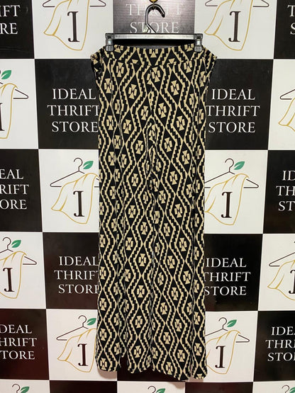 AUDITIONS |XXL| WAIST 36| B37| GEOMETRIC AZTEC PRINT WIDE-LEG PANTS