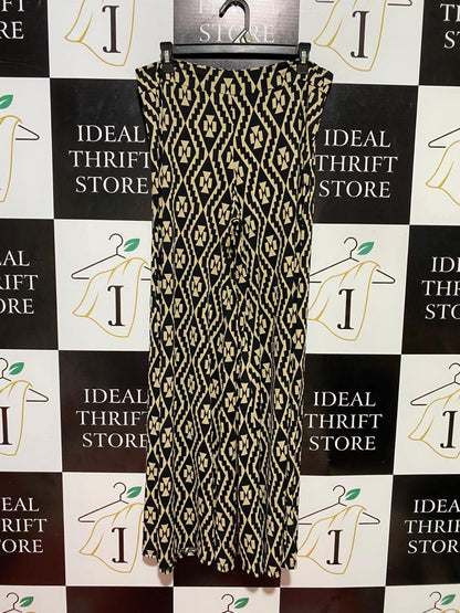 AUDITIONS |XXL| WAIST 36| B37| GEOMETRIC AZTEC PRINT WIDE-LEG PANTS