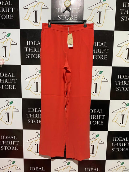 MNG |L| WAIST 32| B37| VIBRANT RED WIDE-LEG TROUSERS - HIGH-WAISTED CHIC CASUAL PANTS