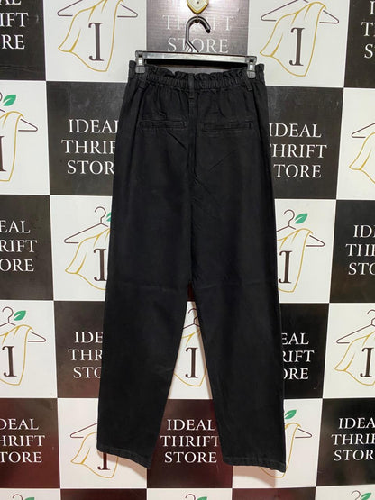 ANKO |S| WAIST 26| B37| CLASSIC BLACK DENIM PANTS WITH ELASTICATED WAIST