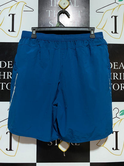 NIKE |XL| WAIST 31| B37| BLUE RUNNING SHORTS - LIGHTWEIGHT ATHLETIC SPORTS SHORTS WITH DRAWSTRING