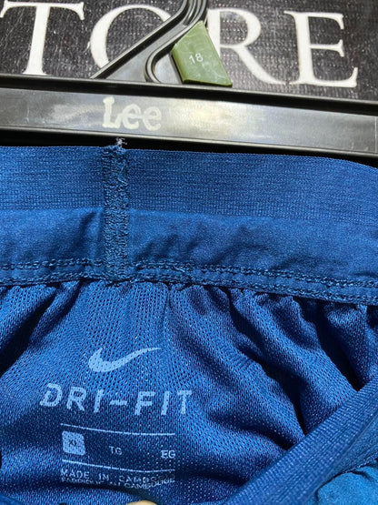 NIKE |XL| WAIST 31| B37| BLUE RUNNING SHORTS - LIGHTWEIGHT ATHLETIC SPORTS SHORTS WITH DRAWSTRING