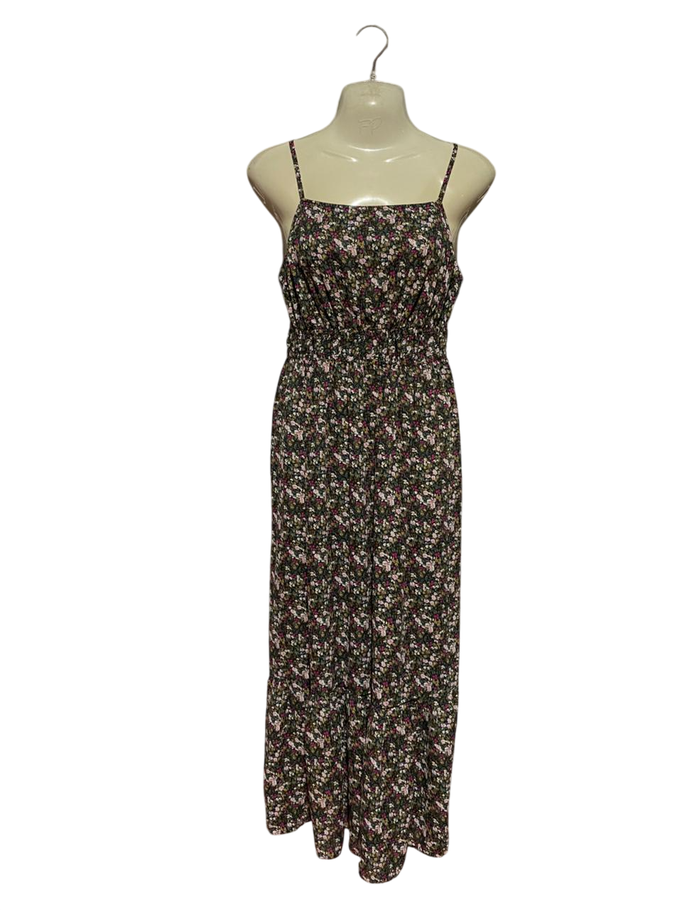 PRIMARK |M| BUST 17| B38| SMOCKED TIE-STRAP SUMMER SUN_DRESS