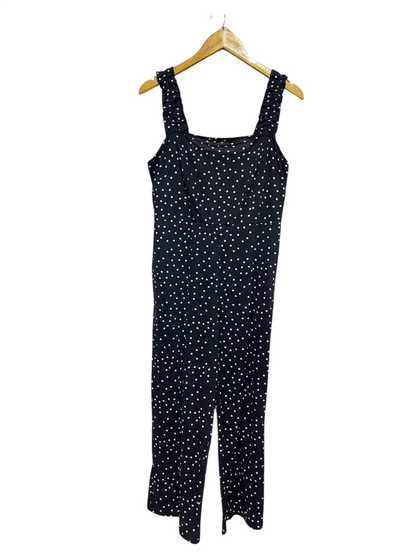 GEORGE |M| BUST 17| B38| RUFFLED STRAP SQUARE NECK WIDE-LEG JUMPSUIT