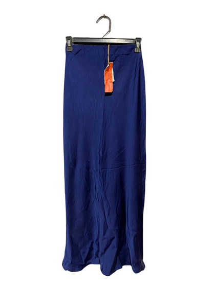 MANNING CARTELL |XS| WAIST 24| B38| CHIC ROYAL BLUE MAXI SKIRT WITH SILKY FINISH