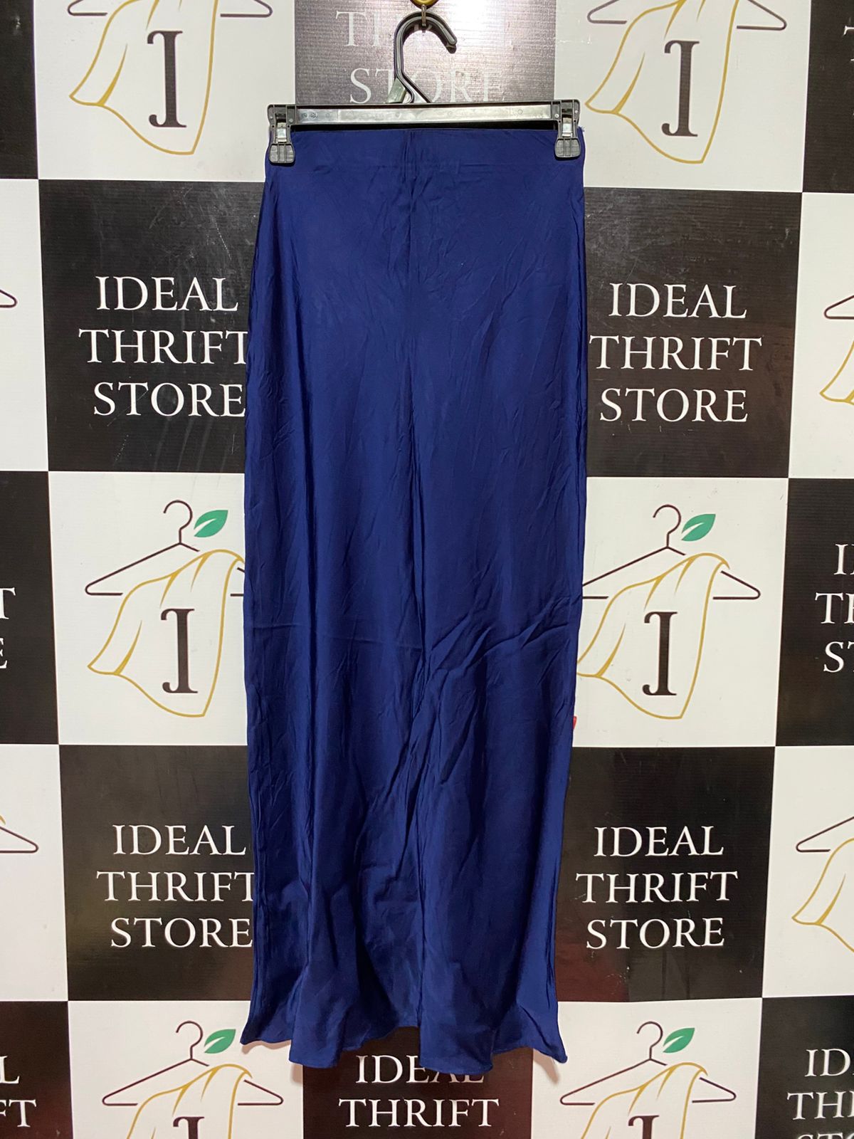 MANNING CARTELL |XS| WAIST 24| B38| CHIC ROYAL BLUE MAXI SKIRT WITH SILKY FINISH