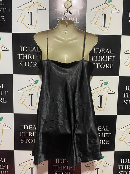 SEERET |L| BUST 20| B38| V-NECK SLIP CHEMISE WITH RUFFLE TRIM AND BOW DETAIL