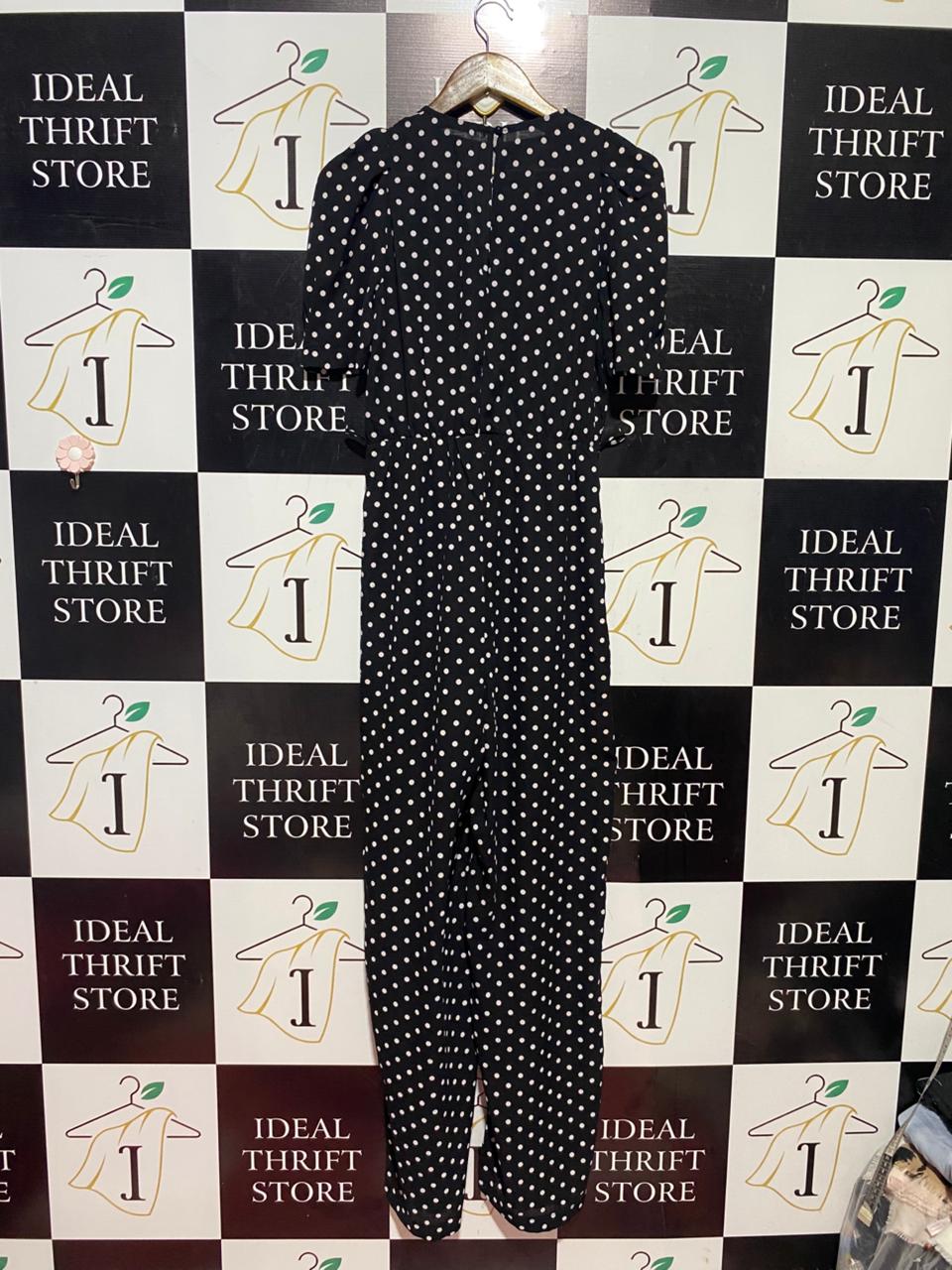 NASTY GAL |S| BUST 16| B38| VINTAGE POLKA DOT WRAP JUMPSUIT