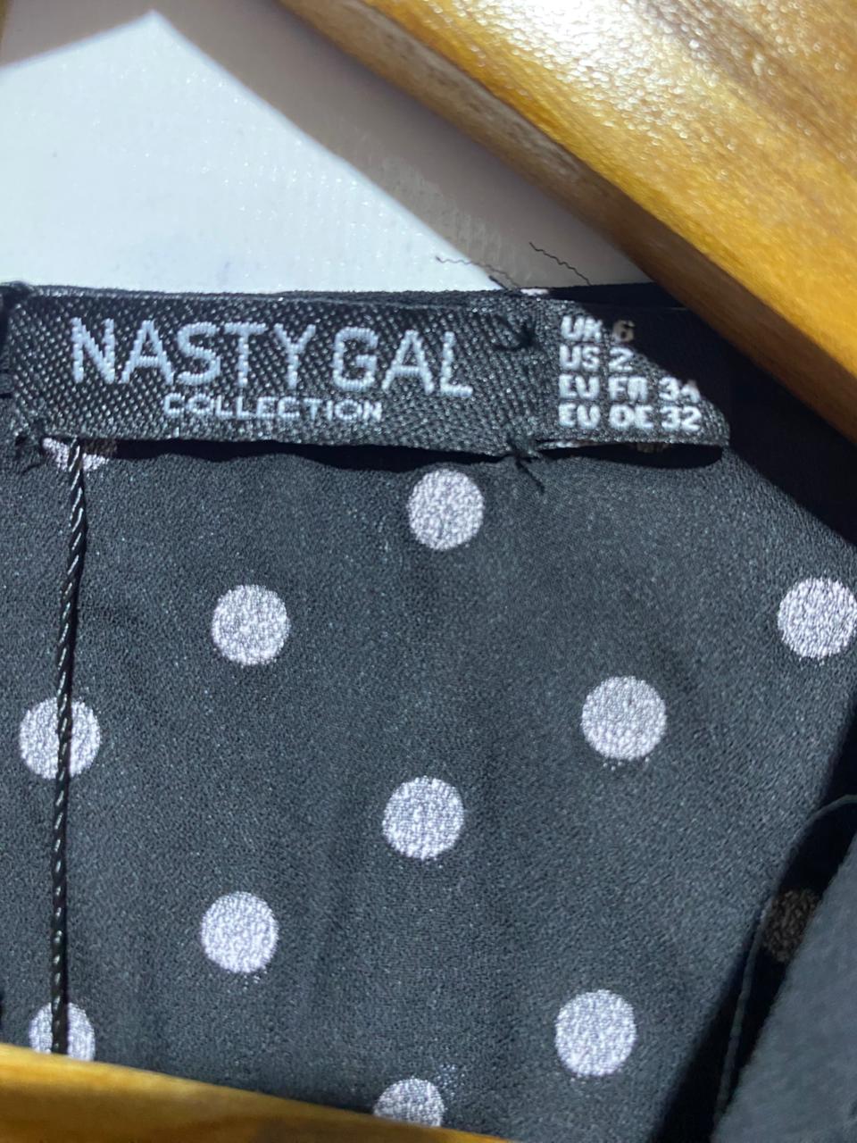 NASTY GAL |S| BUST 16| B38| VINTAGE POLKA DOT WRAP JUMPSUIT
