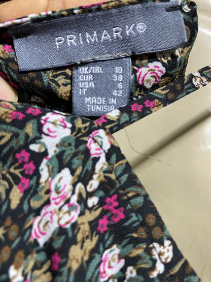 PRIMARK |M| BUST 17| B38| SMOCKED TIE-STRAP SUMMER SUN_DRESS