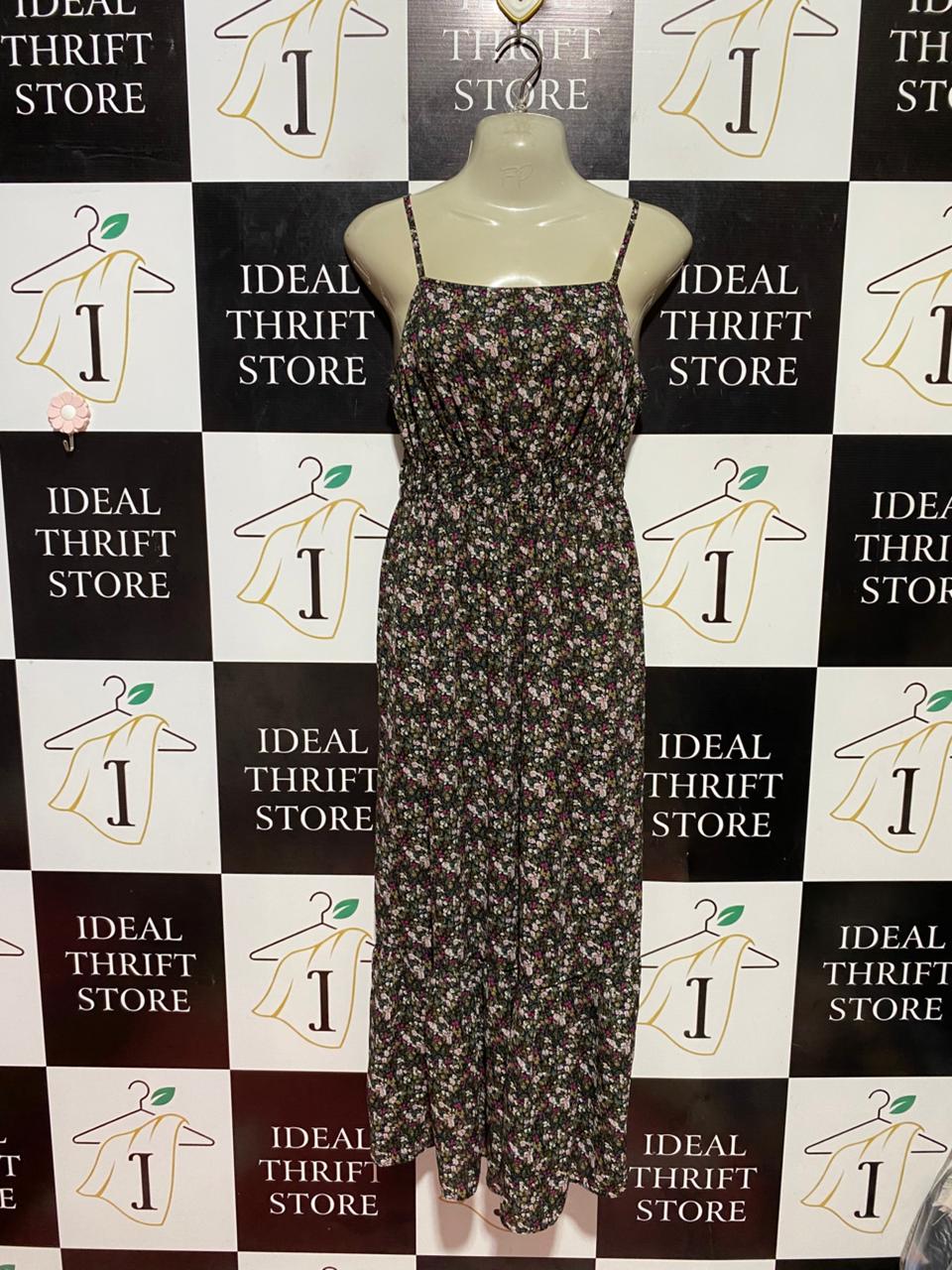 PRIMARK |M| BUST 17| B38| SMOCKED TIE-STRAP SUMMER SUN_DRESS