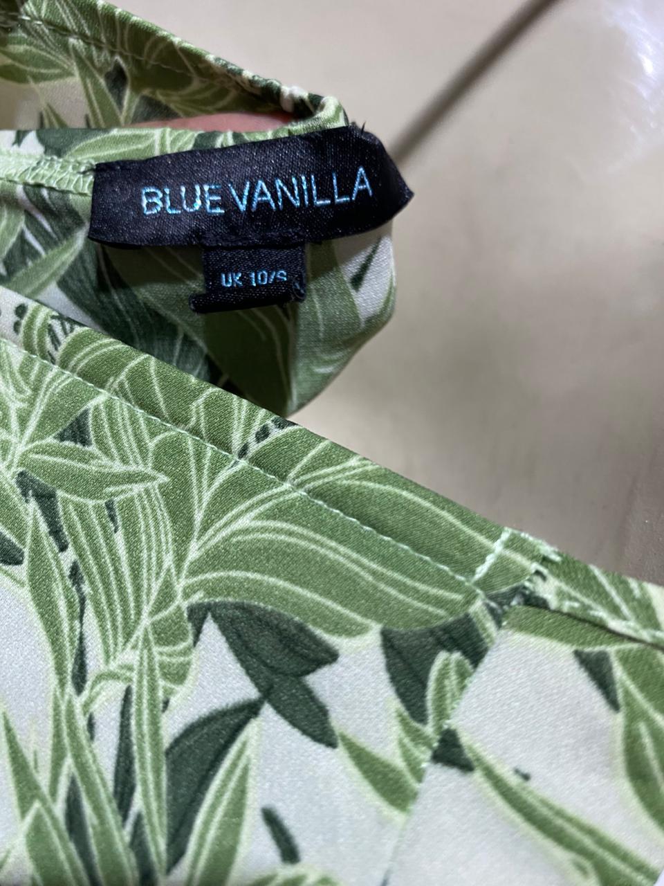 BLUE VANILLA |M| BUST 18| B38| SOLID SAGE GREEN TIERED MAXI DRESS