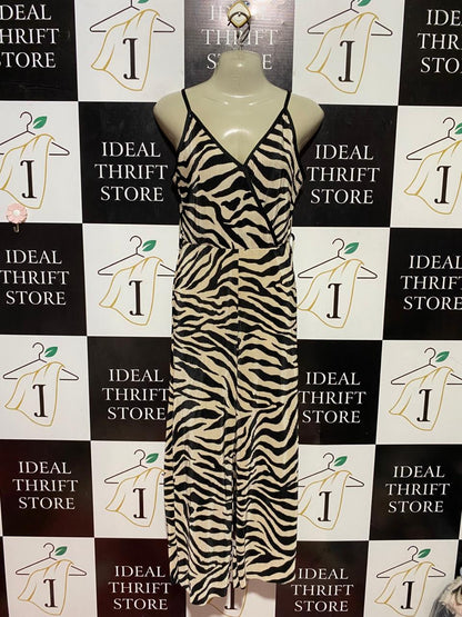 PRIMARK |M| BUST 17| B38| VIBRANT RED FLORAL CUT-OUT MAXI DRESS