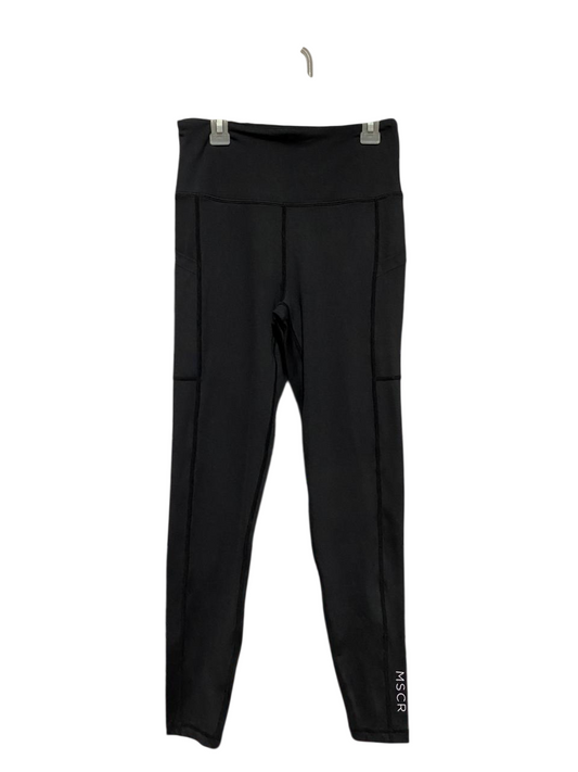 MUSCLE REPUBLIC |XS| WAIST 24| B38| HIGH-WAISTED BLACK LEGGINGS WITH SIDE POCKETS