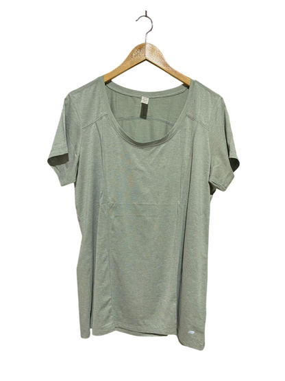 MARIKA |XL| BUST 21| B38| SAGE GREEN HEATHER SHORT SLEEVE ATHLETIC TEE